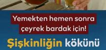 Yemek sonrası oluşan şişkinliğe son.